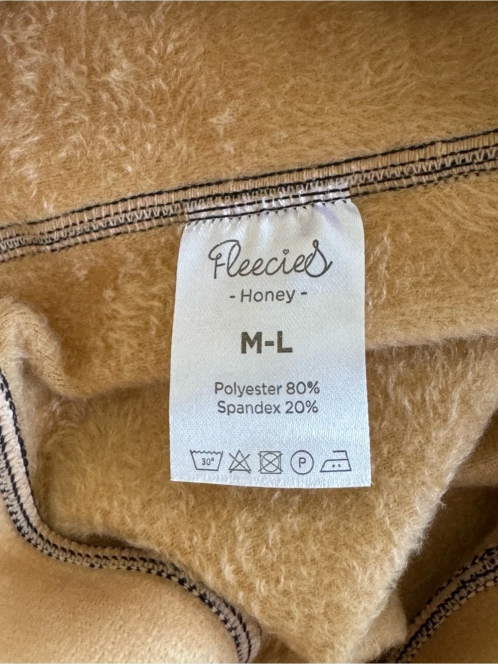 NWOT Fleecies Honey Fleece Lined Tights Sheer Translucent Winter Pantyhose ML